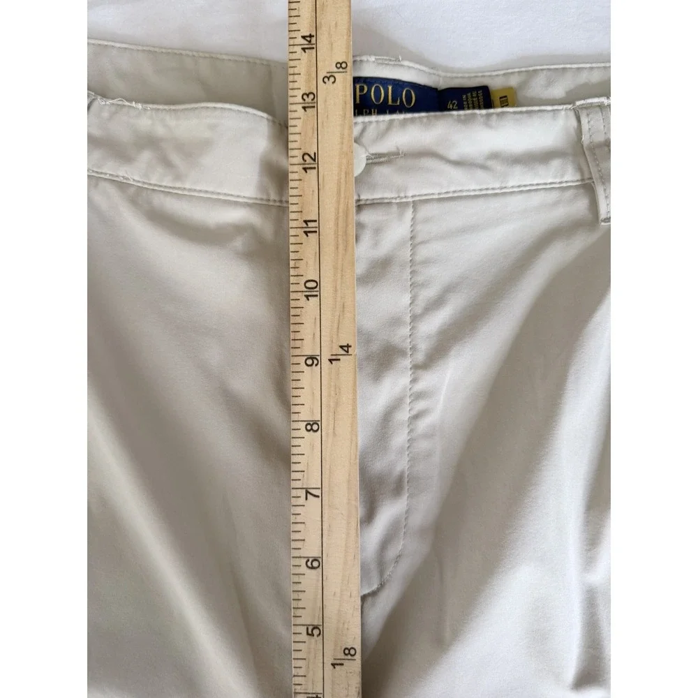 Polo Ralph Lauren Shorts Mens 42 Beige Chinos Stretch Classic Fit 9